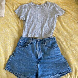 Hollister Grayish White Baby Tshirt